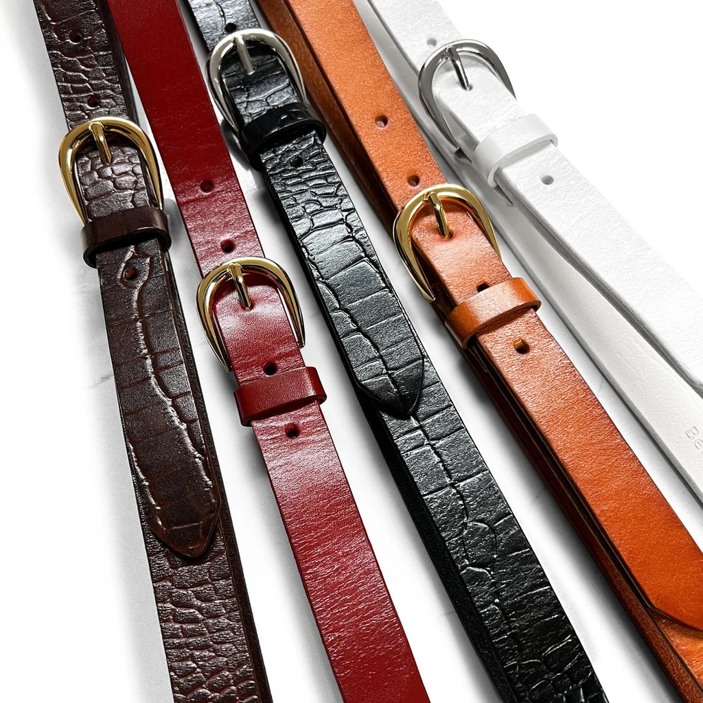 Belt Rhinestone Kids Full Grain Leather Casual Belt - Adjustable & Stylish