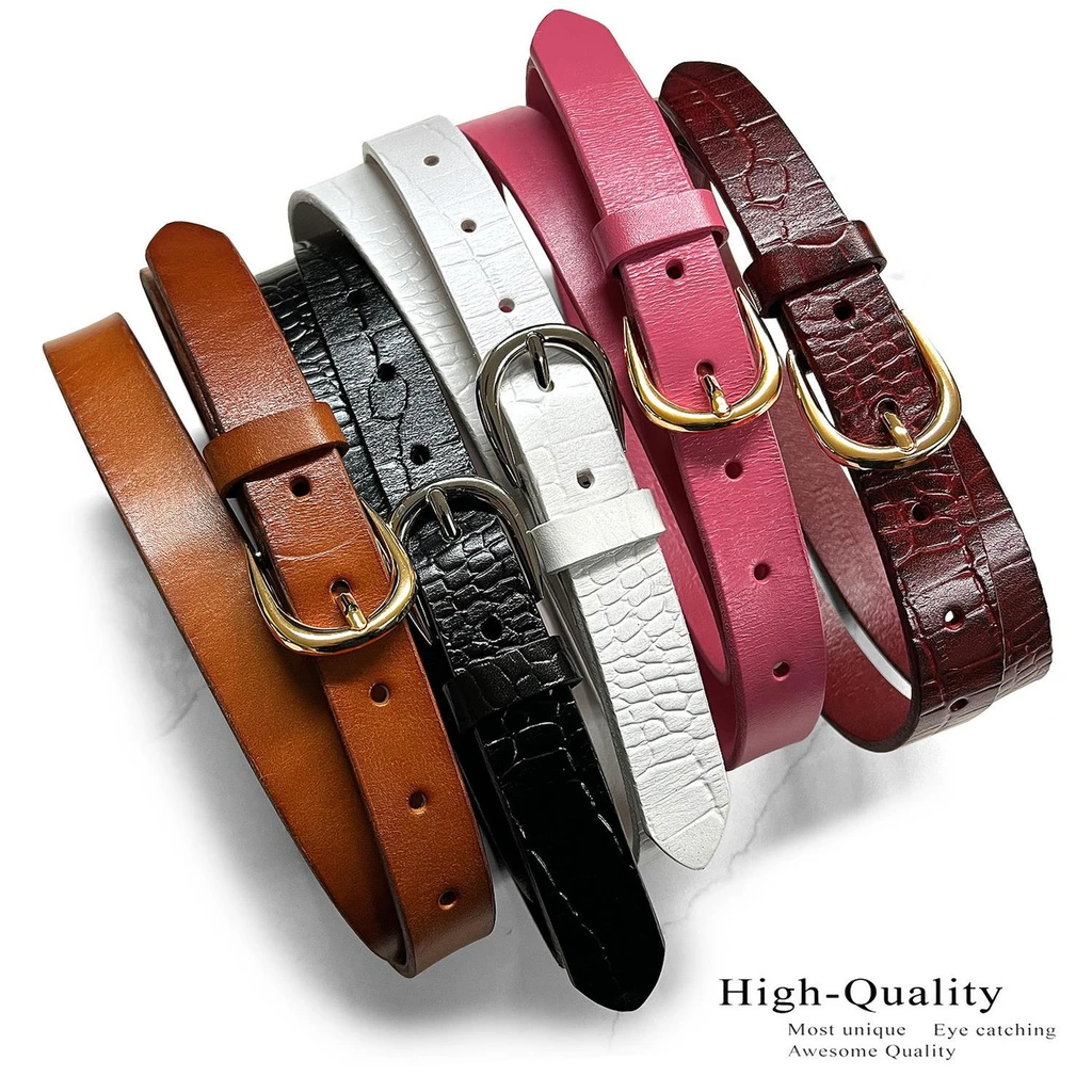 Belt Rhinestone Kids Full Grain Leather Casual Belt - Adjustable & Stylish