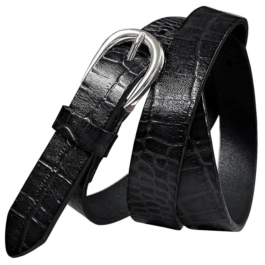 Belt Rhinestone Kids Full Grain Leather Casual Belt - Adjustable & Stylish