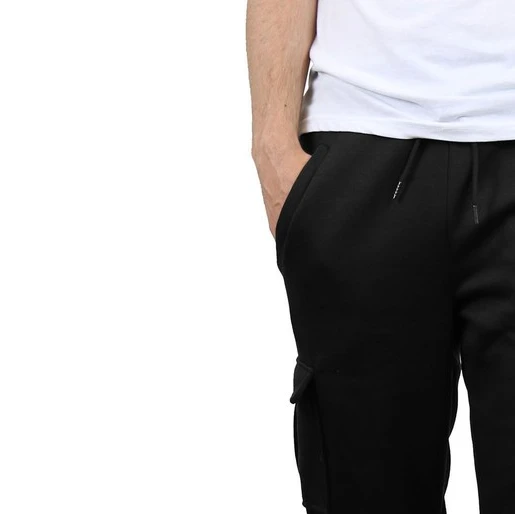 Galaxy by Harvic Men's Fleece-Lined Cargo Jogger Sweatpants