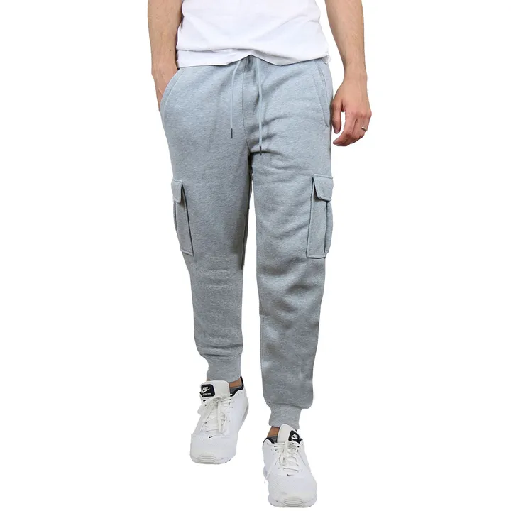 Galaxy by Harvic Men's Fleece-Lined Cargo Jogger Sweatpants