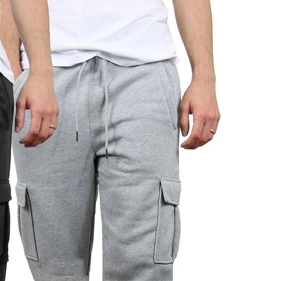 Galaxy by Harvic Men's Heavyweight Fleece-Lined Cargo Jogger Sweatpants - 2 Pack