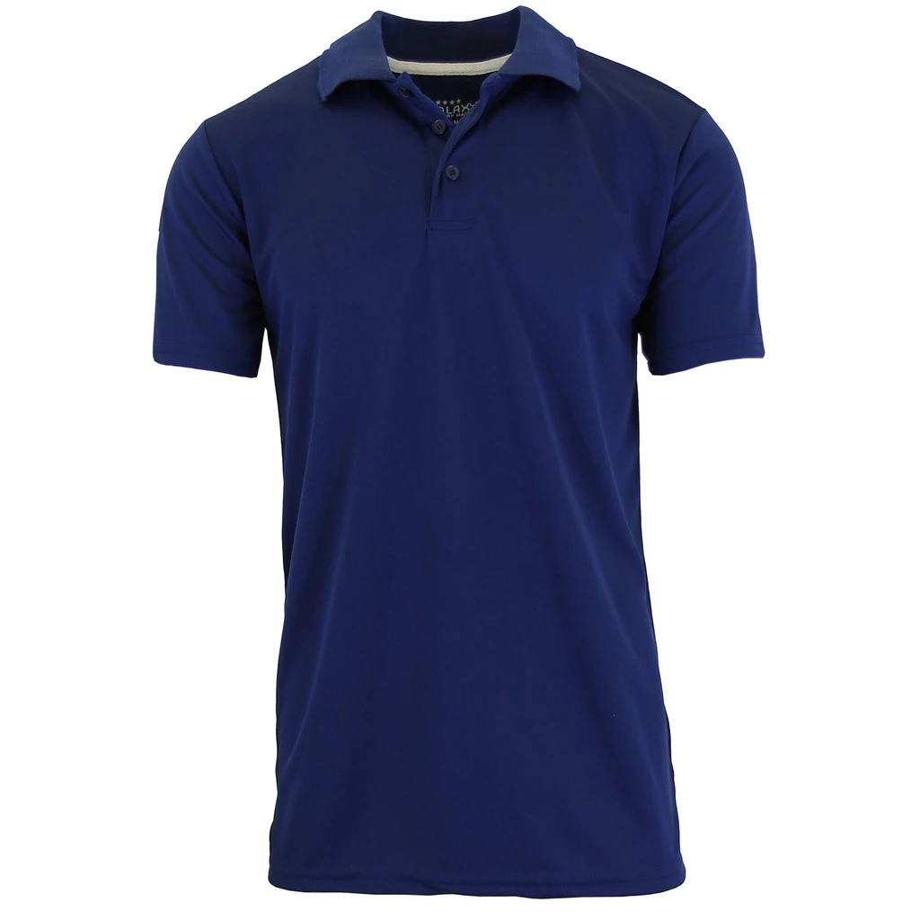 Galaxy by Harvic Men's Tagless Moisture-Wicking Polo Shirt for Comfort & Style