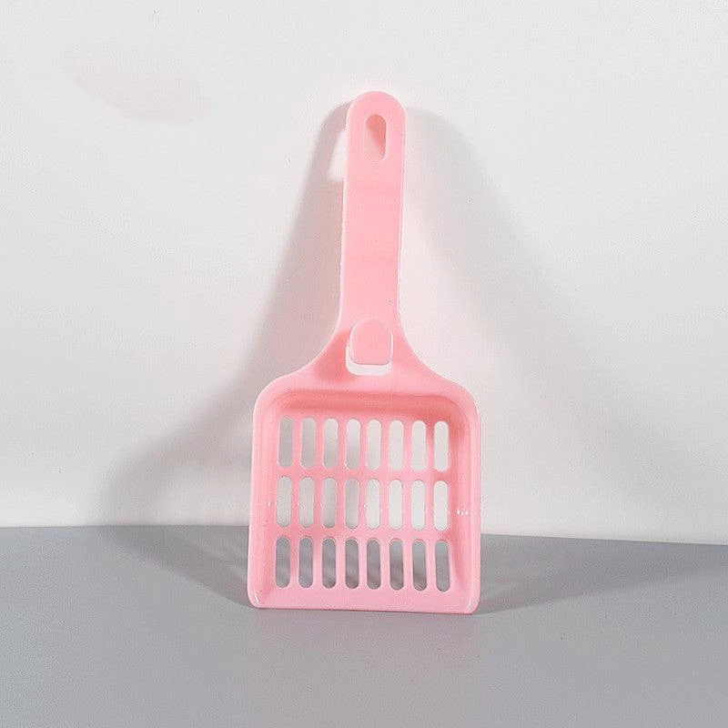 Dog Hugs Cat Durable ABS Plastic Cat Litter Scoop - Easy Clean, Multiple Colors
