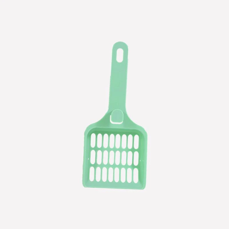 Dog Hugs Cat Durable ABS Plastic Cat Litter Scoop - Easy Clean, Multiple Colors