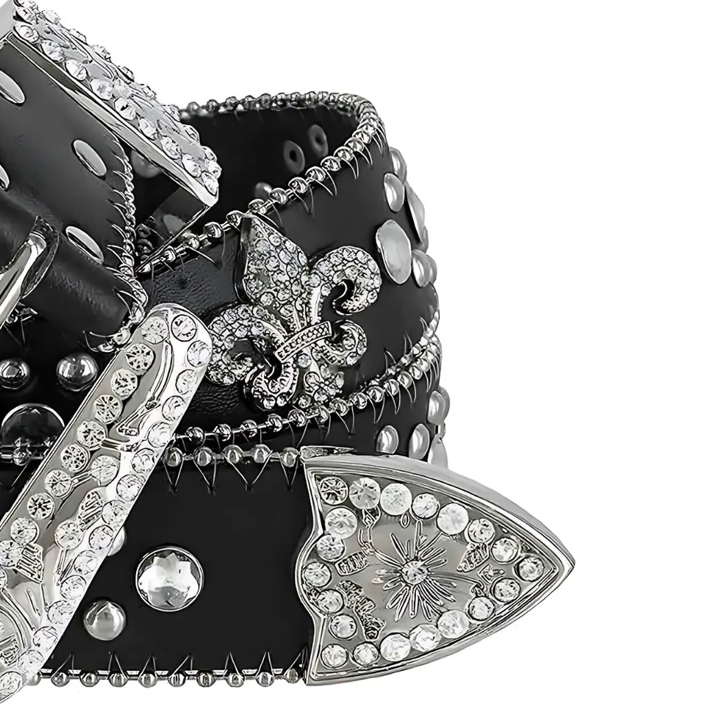 Belt Rhinestone Rhinestone Studded Fashion Belt