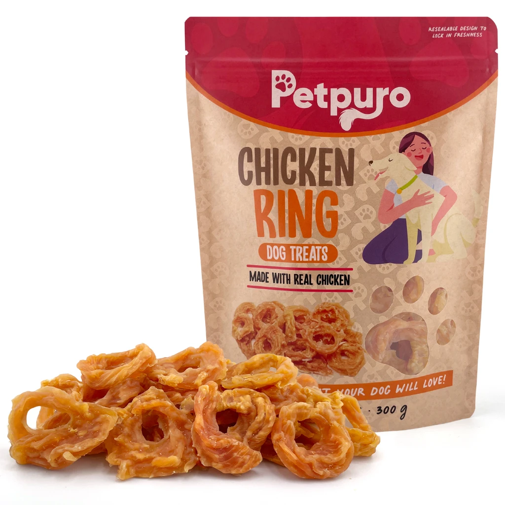 Petpuro Chicken Jerky Rings Dog Treats