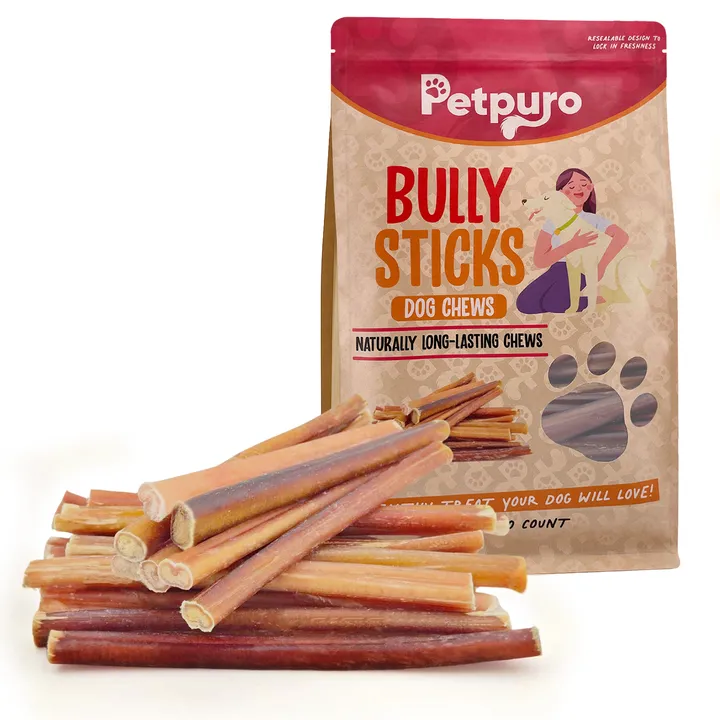 Petpuro Bully Sticks for Dogs(100 Count)