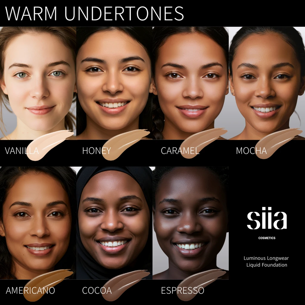 SIIA Cosmetics Luminous Longwear Liquid Foundation W