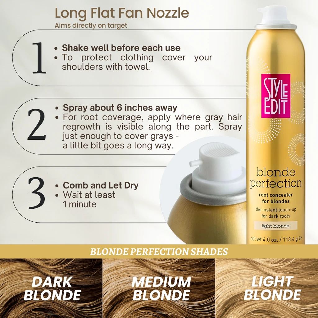 Style Edit Blonde Perfection Root Concealer Touch Up Spray