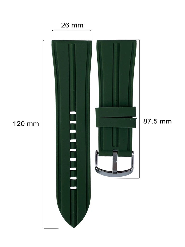 TAL WATCHES TAL WATCHES - Premium Durable Silicone Watch Band With Buckle Clasp – 26mm Lug Width