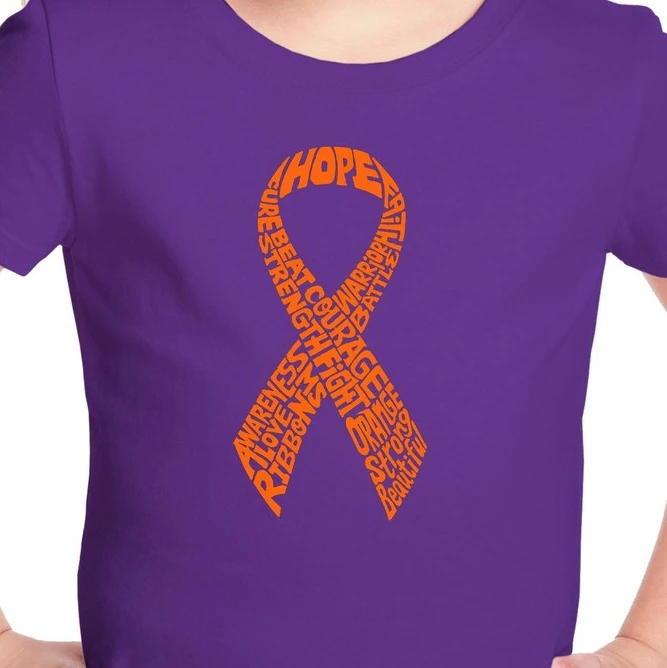 Los Angeles Pop Art Ms Ribbon - Girl's Word Art T-Shirt