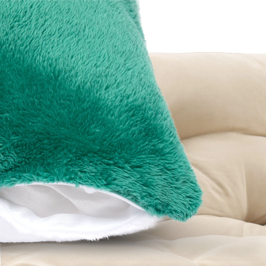 Cheer Collection Set of 2 Luxuriously Soft Microfleece Accent Pillows for Couch & Bed (12” x 20”)