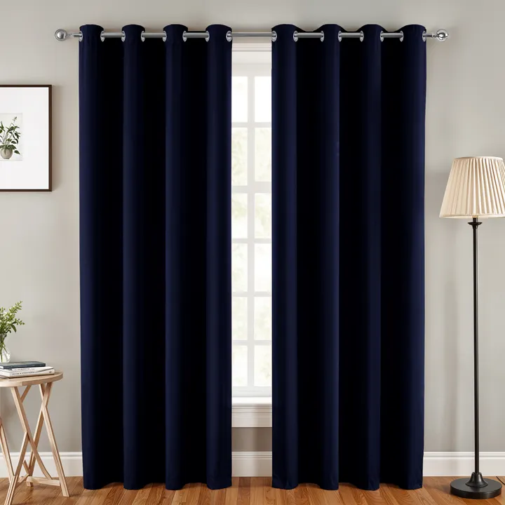 Lux Decor Collection Blackout Curtains 84" 2 Panels Set - Thermal Insulated Grommet Drapes 42"x84"
