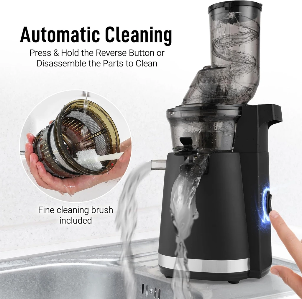 Zulay Kitchen Slow Press Masticating Juicer Extractor - Electric Juicer
