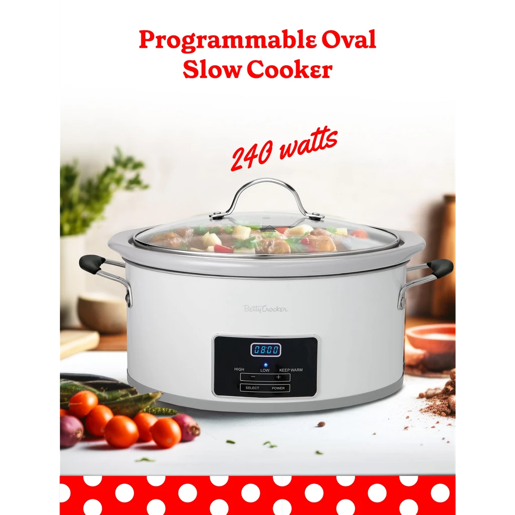 Betty Crocker Oval Digital Slow Cooker