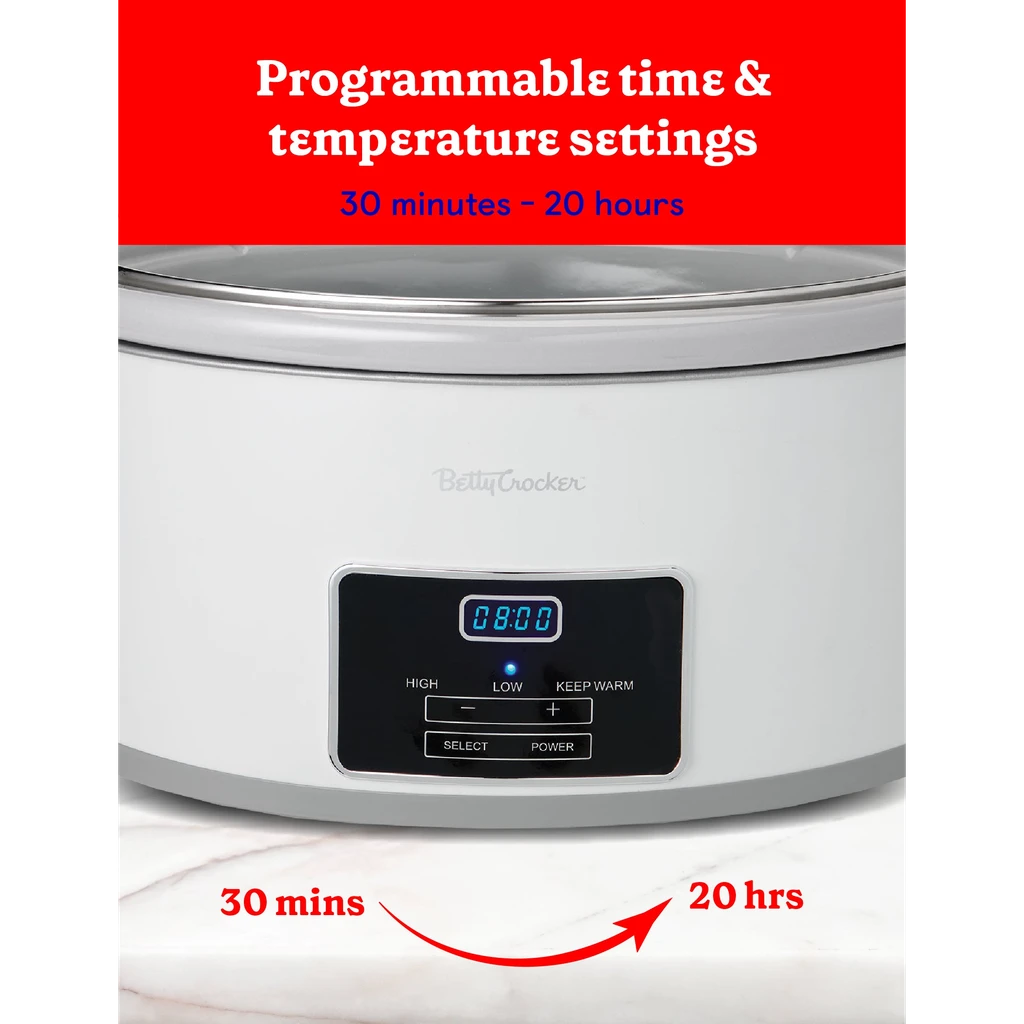 Betty Crocker Oval Digital Slow Cooker
