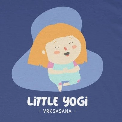 Onetify Kids Girls Little Yogi T-Shirt