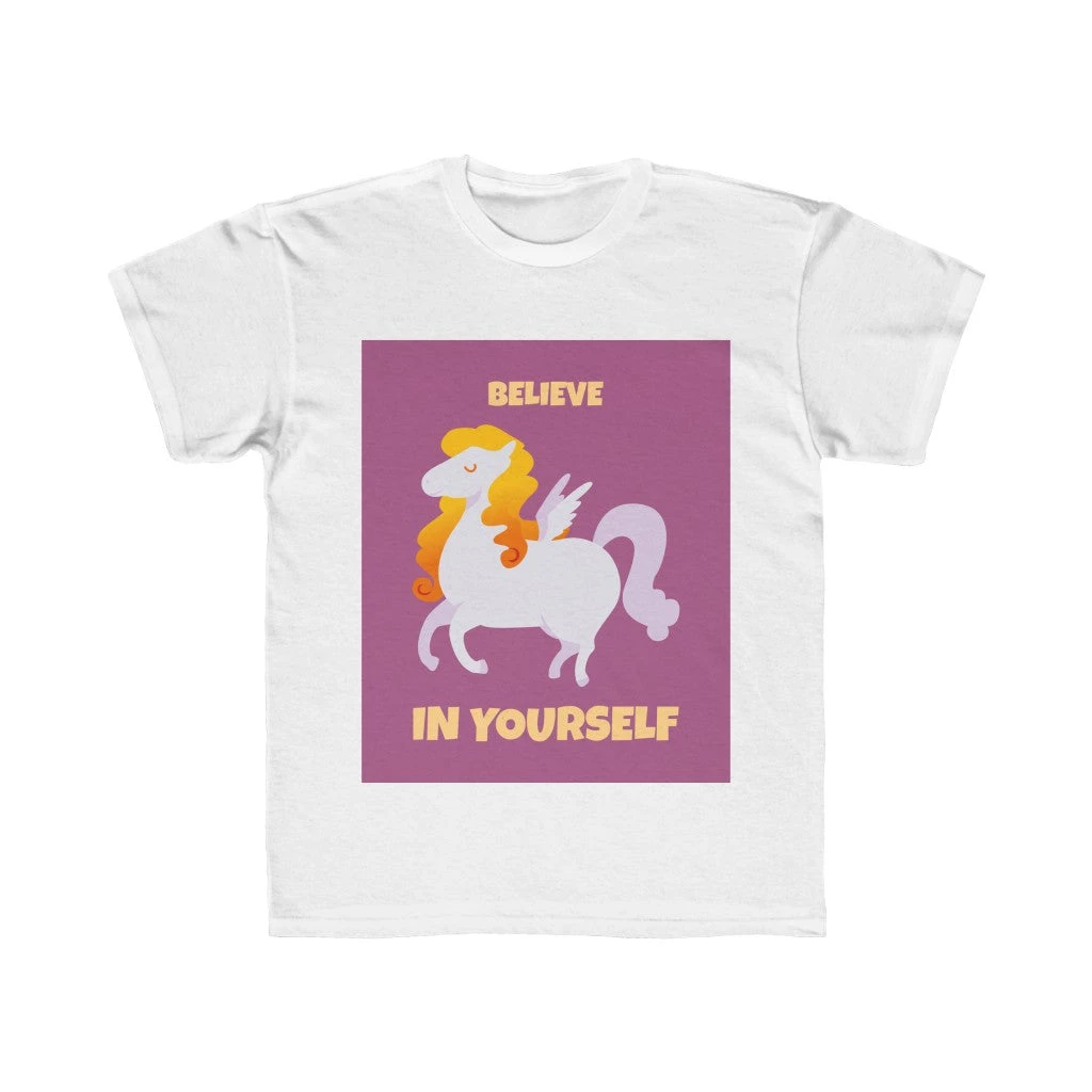 Onetify Kids Girls Believe In Yourself T-Shirt