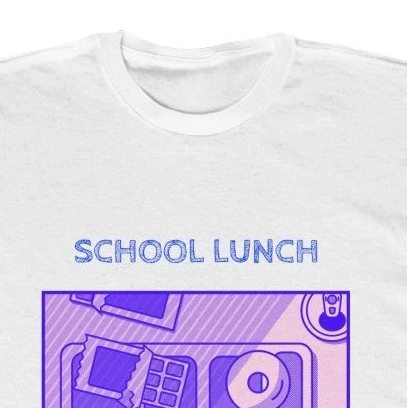 Onetify Kids Girls School Lunch T-Shirt