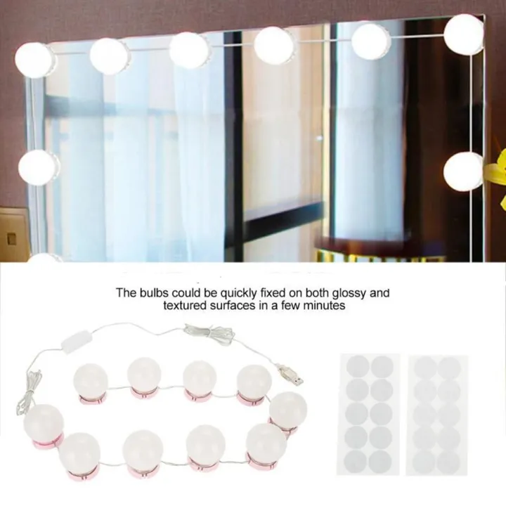 Onetify Adjustable Brightness LED Makeup Mirror Lights Set