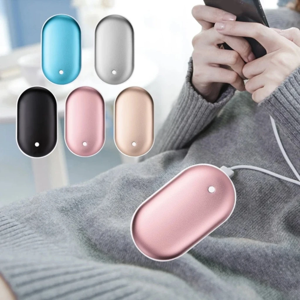 Onetify Portable USB Hand Warmer & Battery Bank - Stay Warm Anywhere