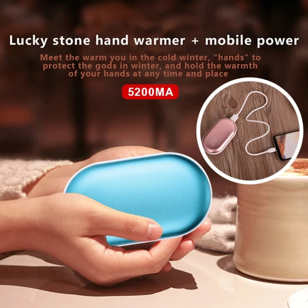 Onetify Portable USB Hand Warmer & Battery Bank - Stay Warm Anywhere