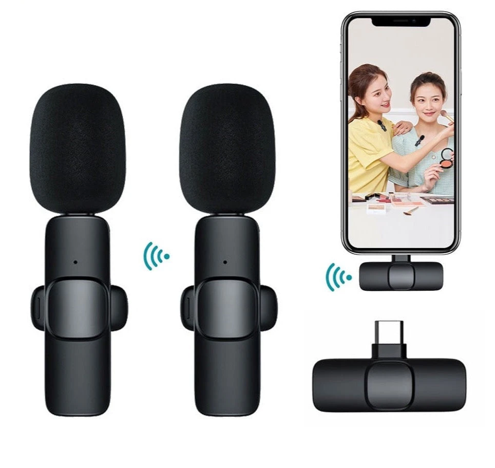 Onetify Mini Wireless Recording Microphone With Noise-Cancelling