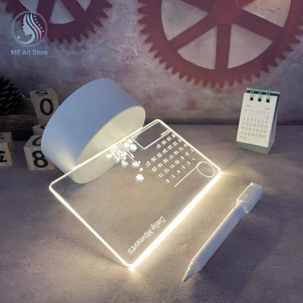 Onetify LED Night Light Calendar Board For Busy Schedules