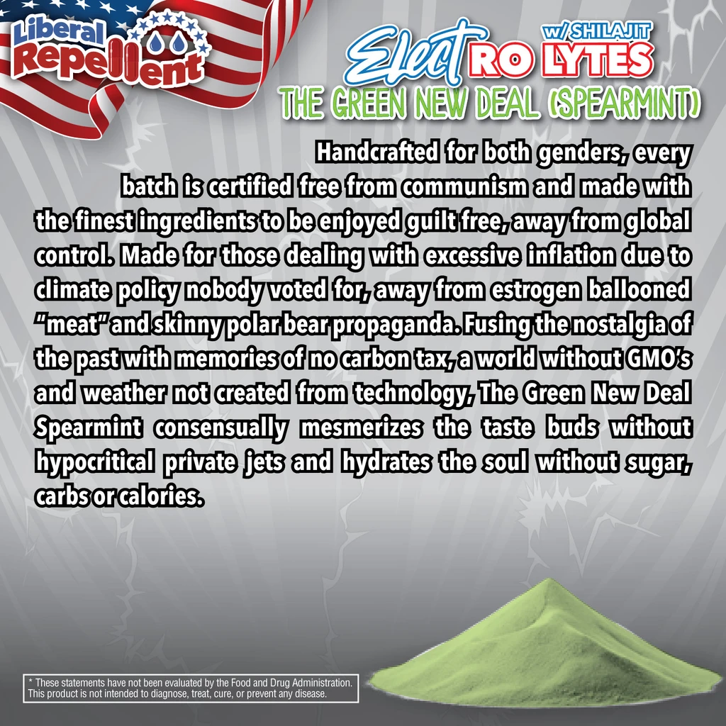 Liberal Repellent The New Deal Spearmint Electrolyte Powder