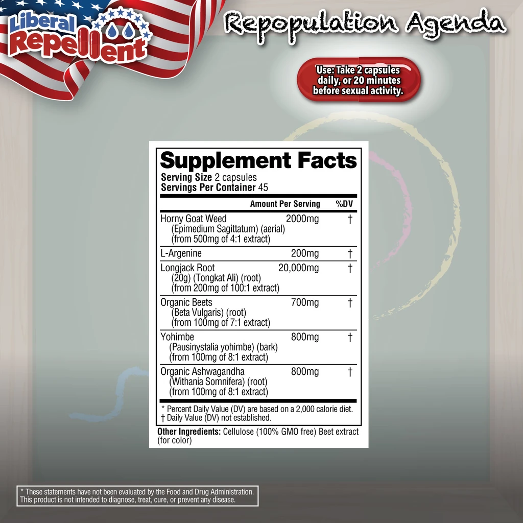 Liberal Repellent Repopulation Agenda Capsules