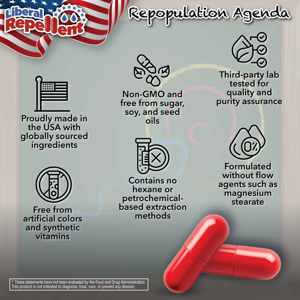 Liberal Repellent Repopulation Agenda Capsules