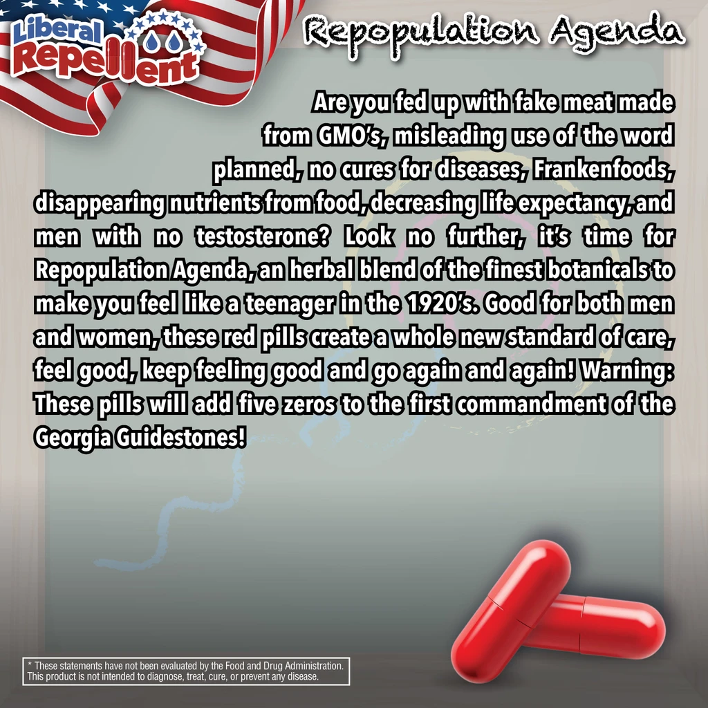 Liberal Repellent Repopulation Agenda Capsules