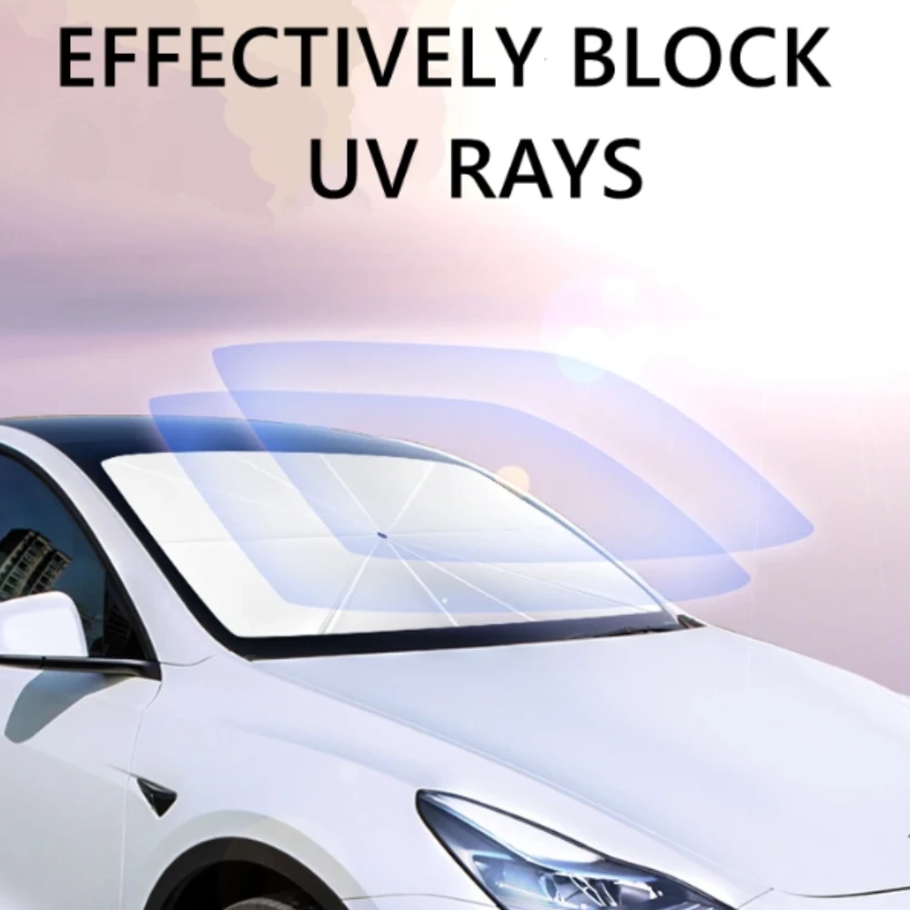 Onetify Foldable Car Windshield Sun Shade Umbrella