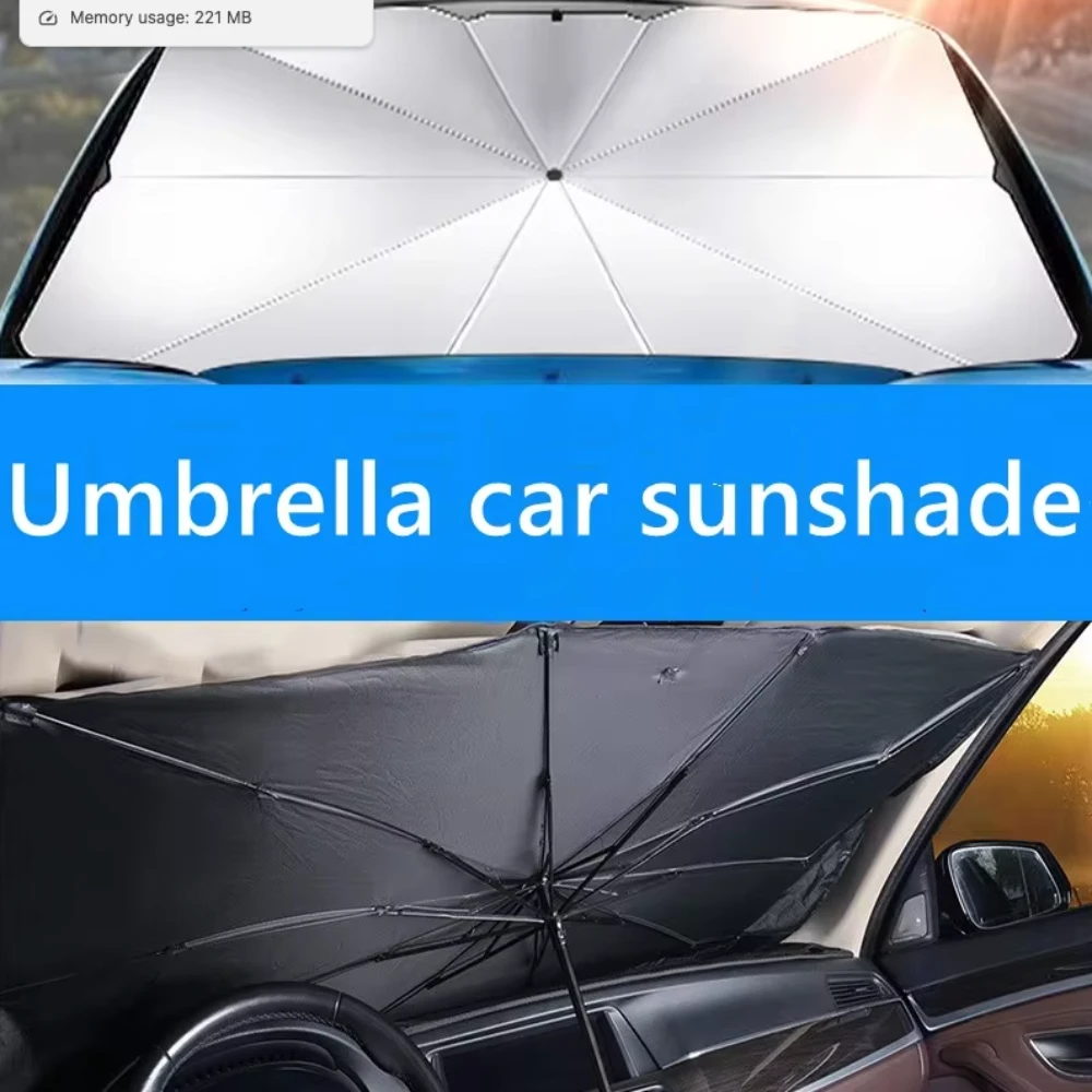 Onetify Foldable Car Windshield Sun Shade Umbrella