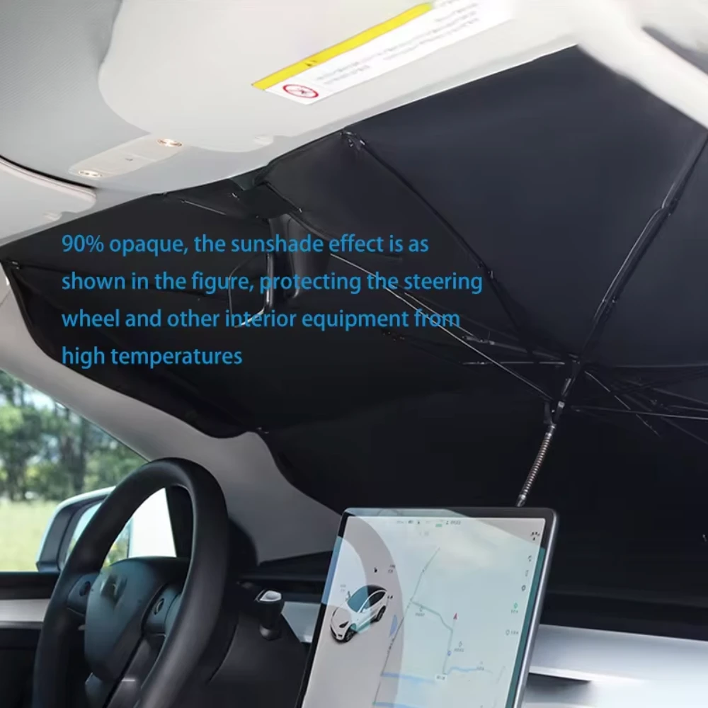 Onetify Foldable Car Windshield Sun Shade Umbrella