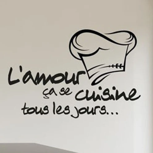 Onetify French Cuisine Chef Theme Kitchen And Home Decor Wall Sticker