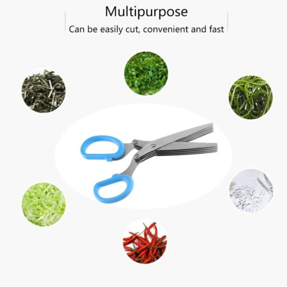 Onetify Multi Layers Stainless Steel Vegetable Scissor
