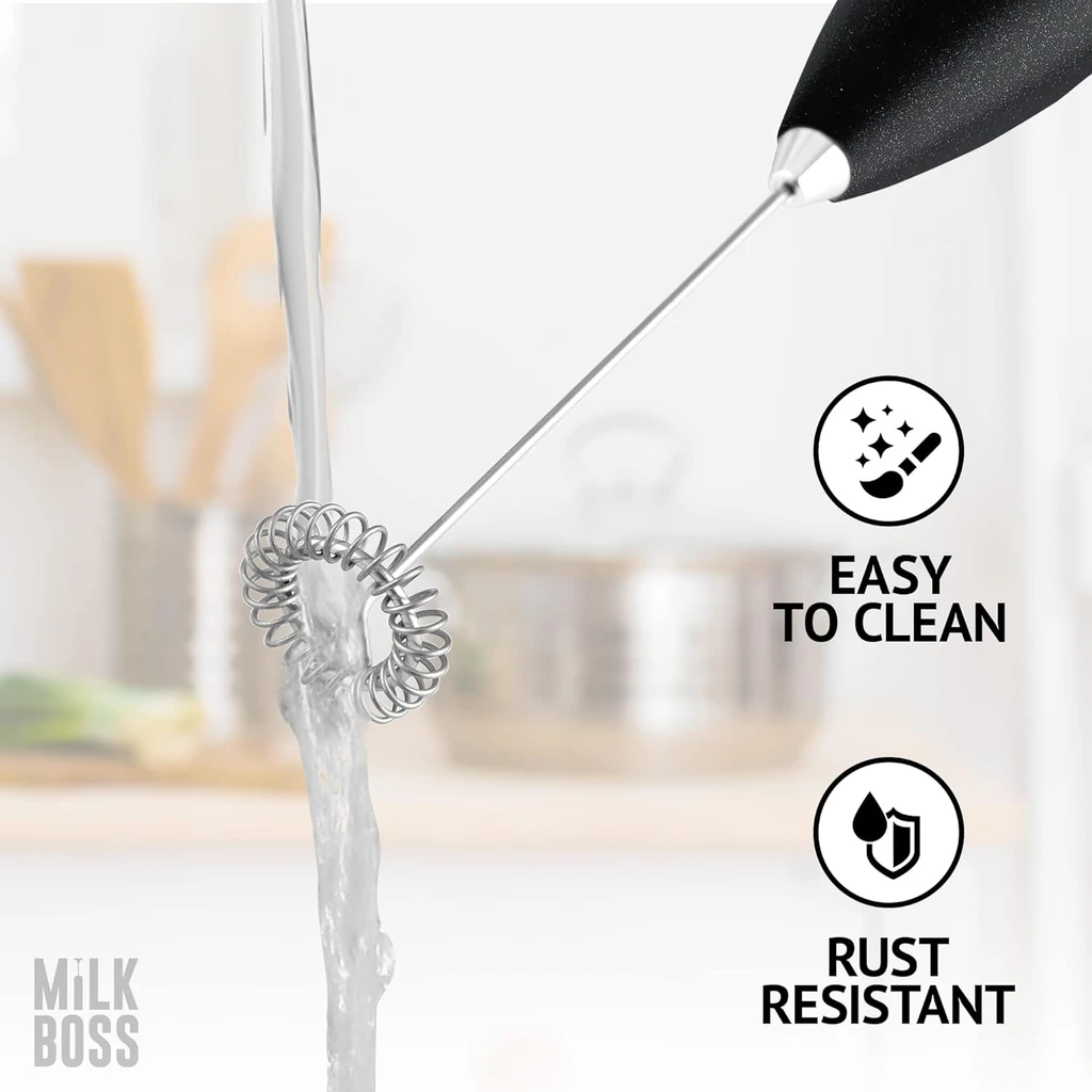 Zulay Kitchen Milk Boss Milk Frother for Coffee - Comfort Grip