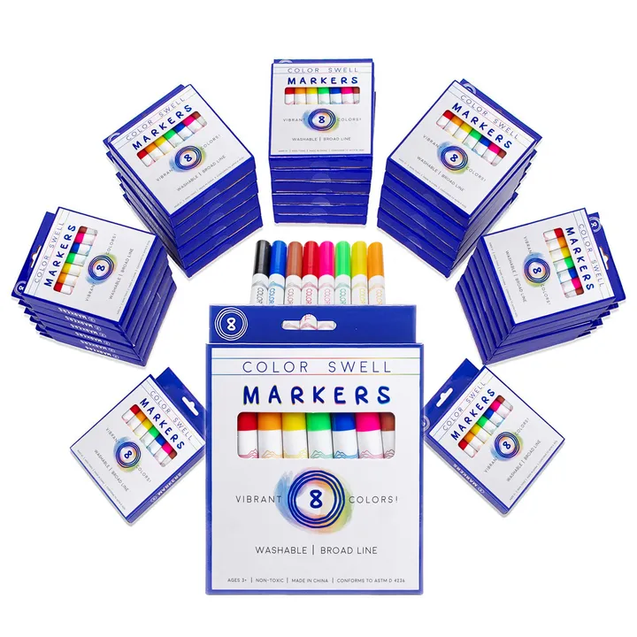 Color Swell Color Swell Bulk Marker Pack - 36 Packs, 8 Markers/Pack