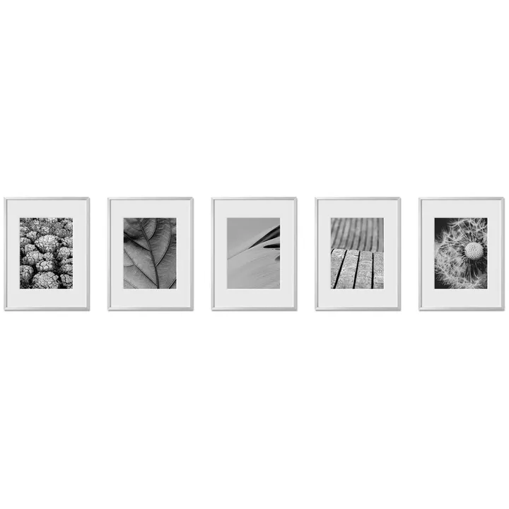 Haus and Hues Set Of 5 Gallery Frames - No Matting