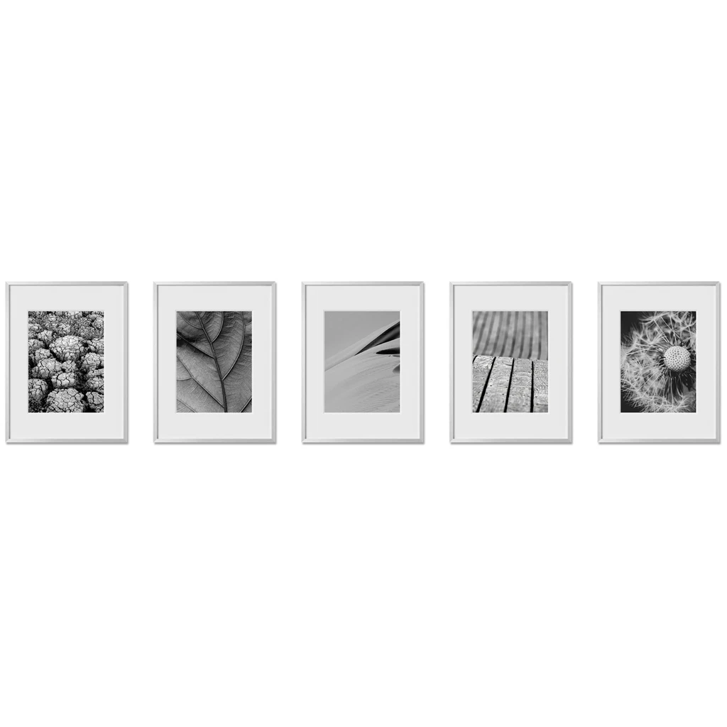 Haus and Hues Set Of 5 Gallery Frames - With Matting