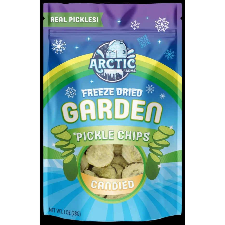 Arctic Farms Freeze Dried Dill Pickle Chips (Candied)