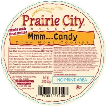 Prairie City Bakery Super Sized Down Home Cookies Individually Wrapped Mmm Candy, 3 Ounce