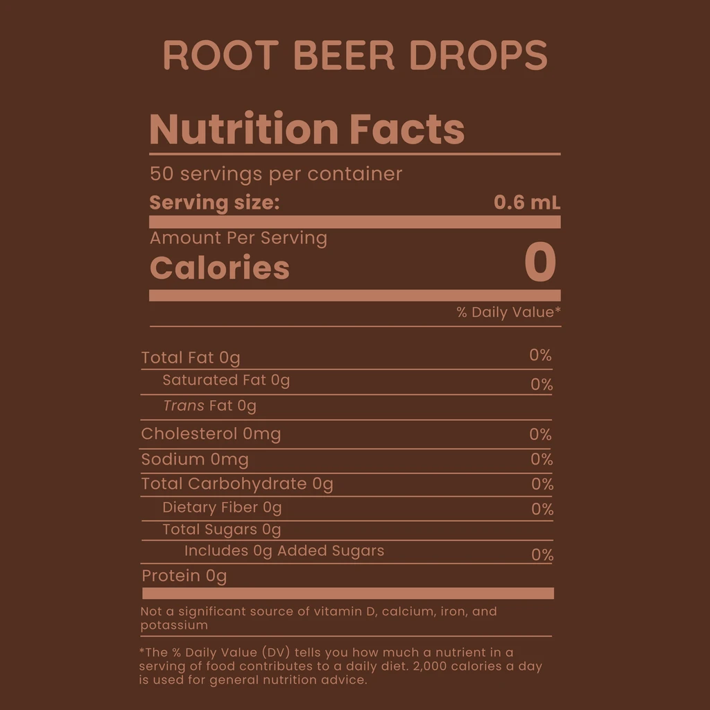 Allways Drops Natural Root Beer Water Drops | Sugar-Free, Zero Calories | Makes 50 Drinks