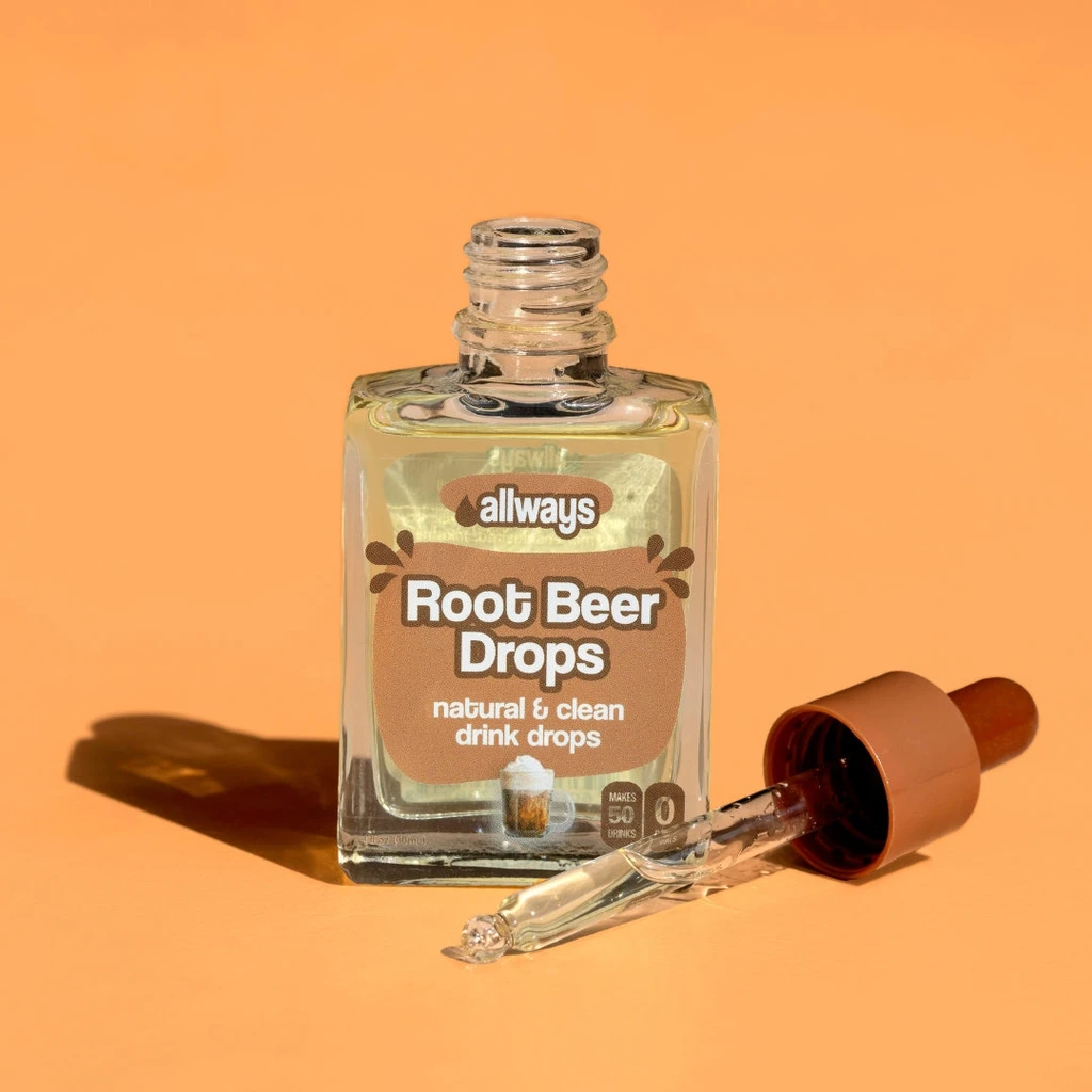 Allways Drops Natural Root Beer Water Drops | Sugar-Free, Zero Calories | Makes 50 Drinks