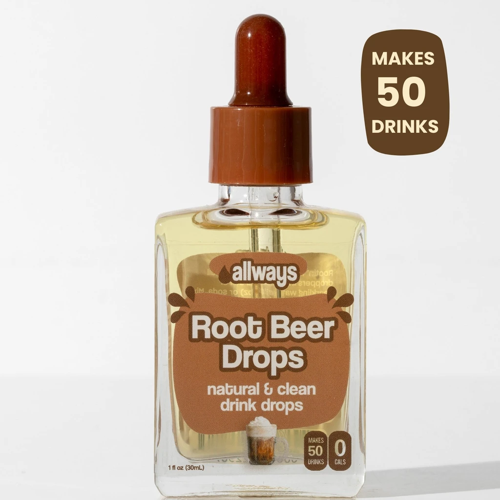 Allways Drops Natural Root Beer Water Drops | Sugar-Free, Zero Calories | Makes 50 Drinks