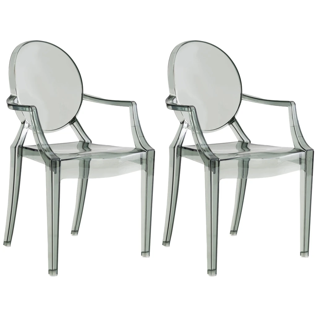 JOONBear 2 Pack Kids Ghost Chairs with Armrest