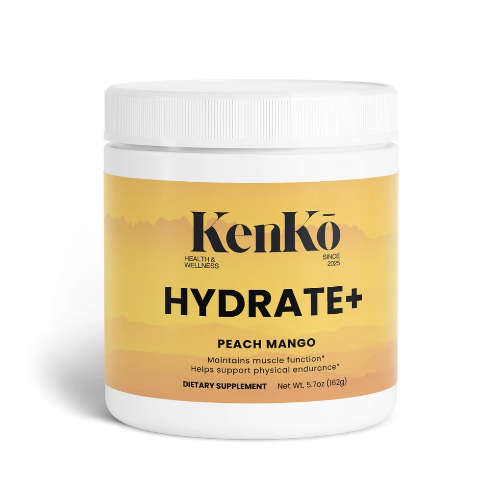 Kenkō Peach Mango Hydration Powder for Energy & Electrolyte Balance