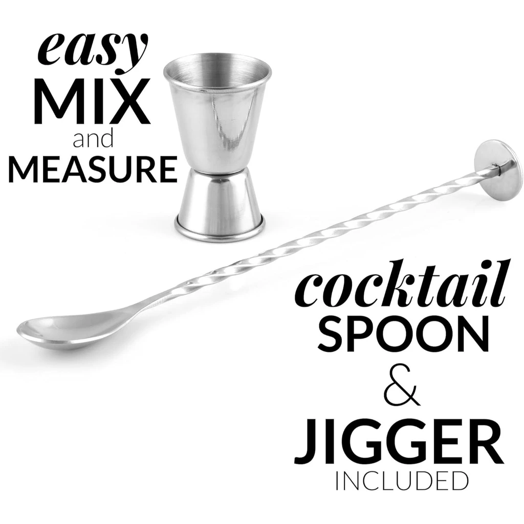 Zulay Kitchen Cocktail Shaker Set